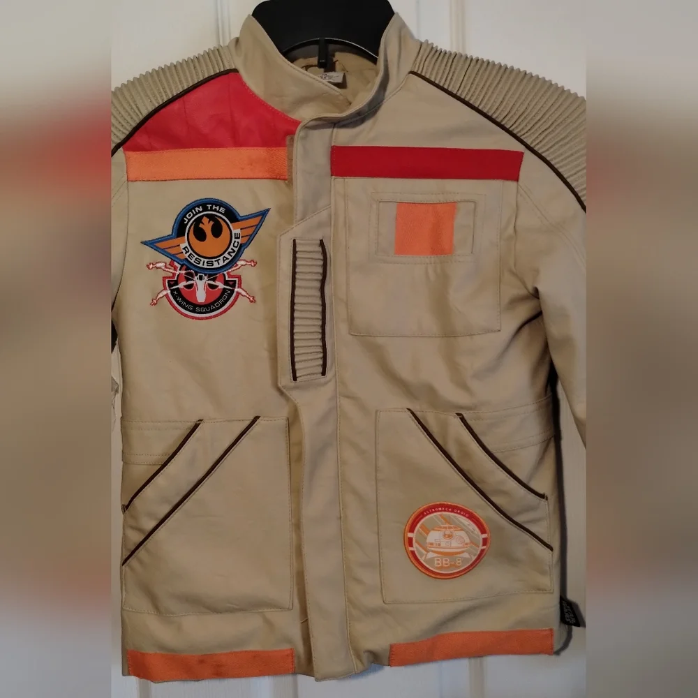 Disney Store Star Wars Youth Faux Leather Finn Pilot Jacket (A1)